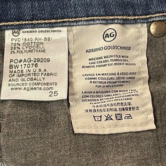 Adriano Goldschmied Women's The Stevie Cuff Jean medium wash size 25 - Picture 6 of 12